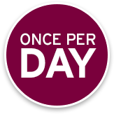 once per day